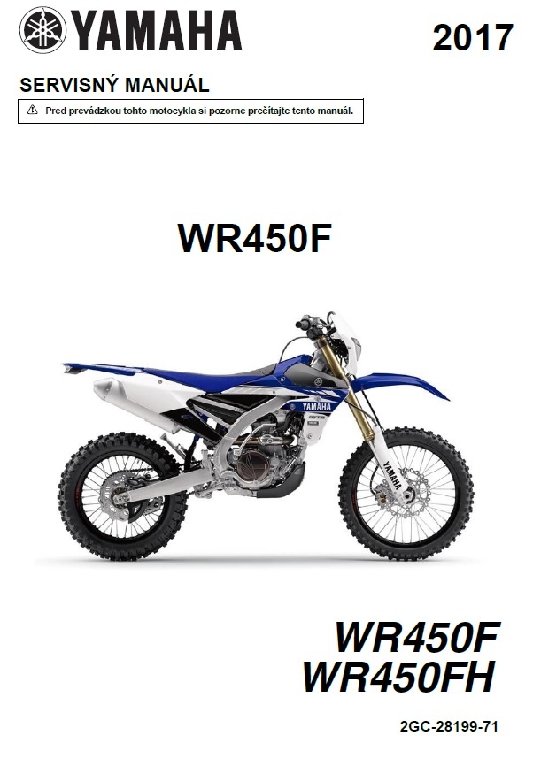 Yamaha WR450F servisny manual - 11