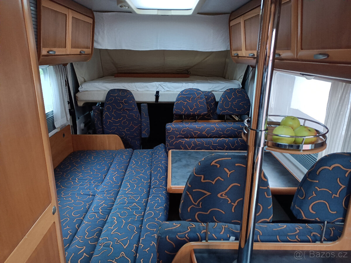 Hymer Fiat 2,8tdi rv2000 KLIMA serviska nosič na moto,6míst - 11