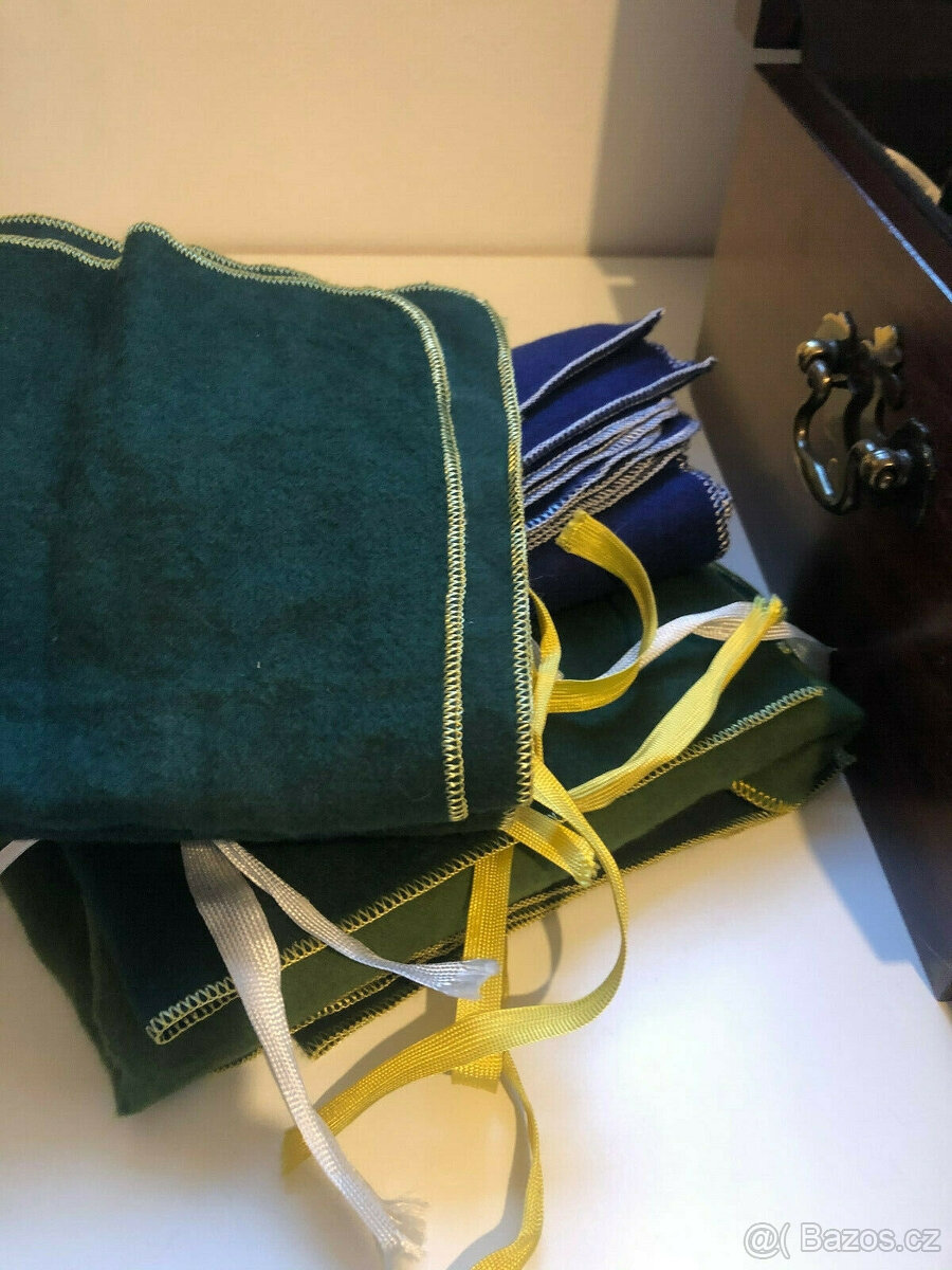 Stříbrné příbory 925, USA, krabička na příbory, Anglie, ne 8 - 11