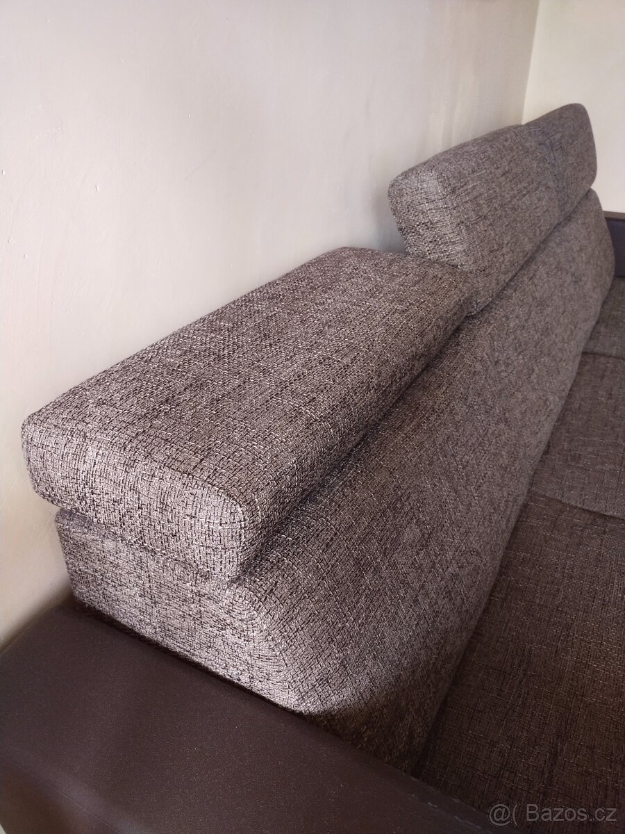 Rohová sedačka rozkládací + křeslo - 11