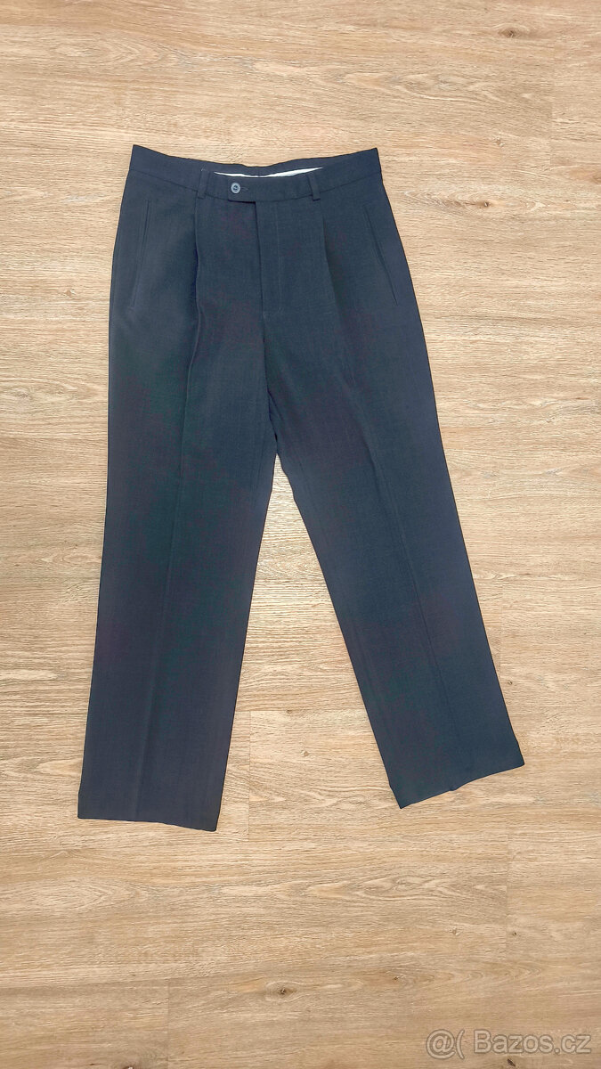 Společenský oblek, sako, vesta, kalhoty vel. 48 - 11