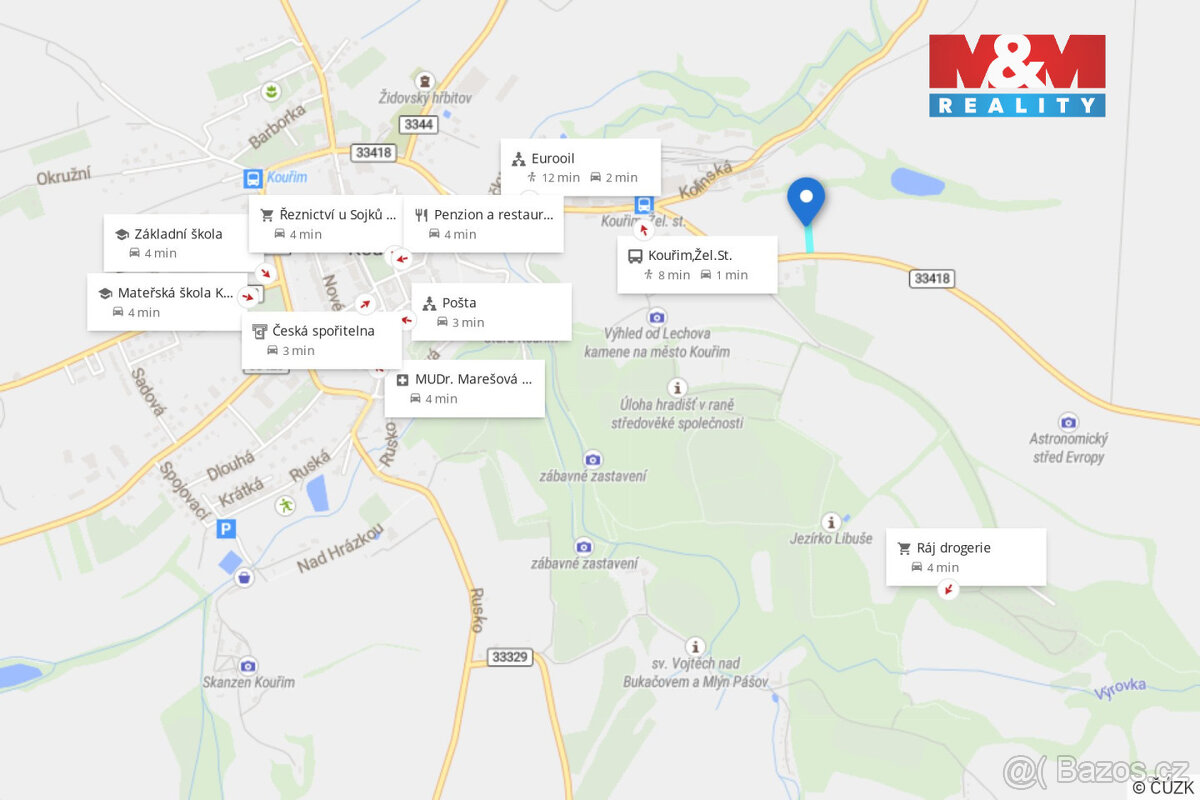 Prodej pole,1/4 podíl z 9171 m², Kouřim - 11
