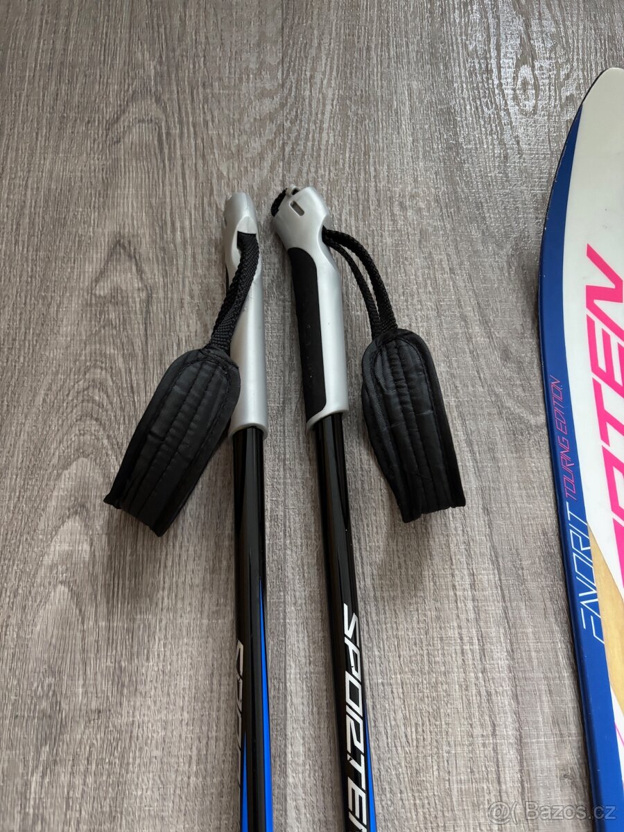 Běžky Sporten 150cm, boty EUR35, hůlky 110cm - 11