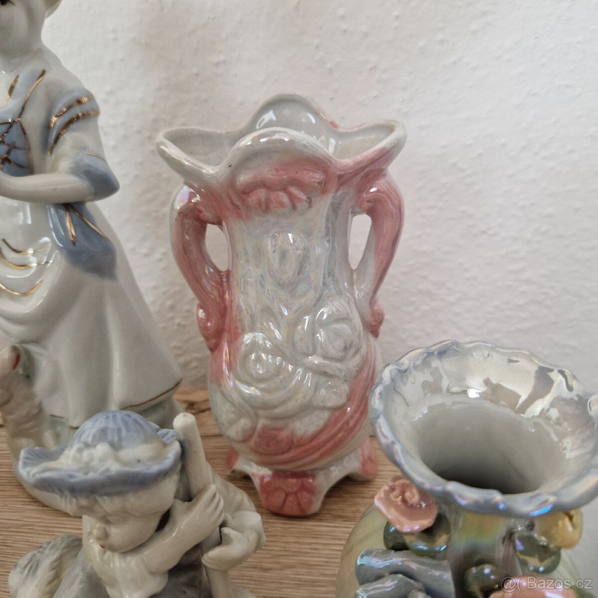 Porcelánové sošky a vázičky mix - 11
