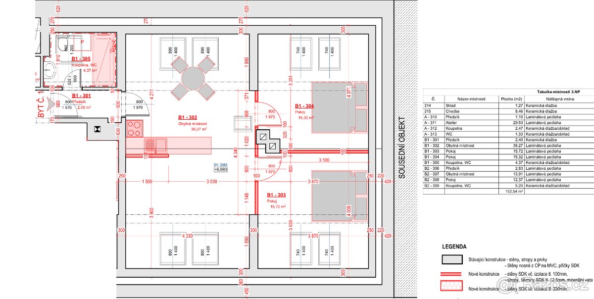 3kk 75m2 poliklinika sever - 11