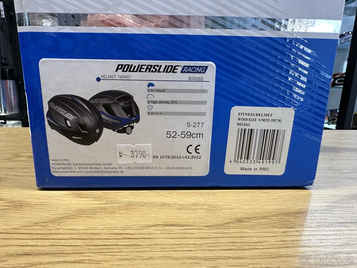 Cyklo, inline Aero přilba Powerslide Race Wind, magnet brýle - 11
