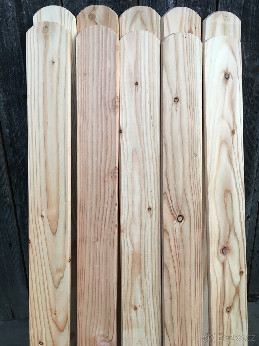 Dřevo- Plotová modřínová prkna plotovka plaňky na plot - 11