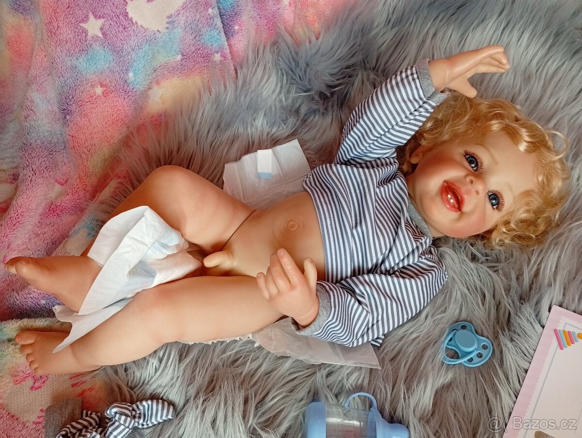 Realistická Reborn panenka chlapeček - 11
