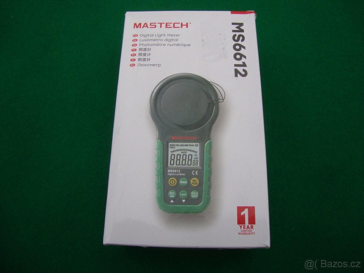 Mastech MS6612 Profesionální Luxmetr 0 - 200 000 Lux nový - 11