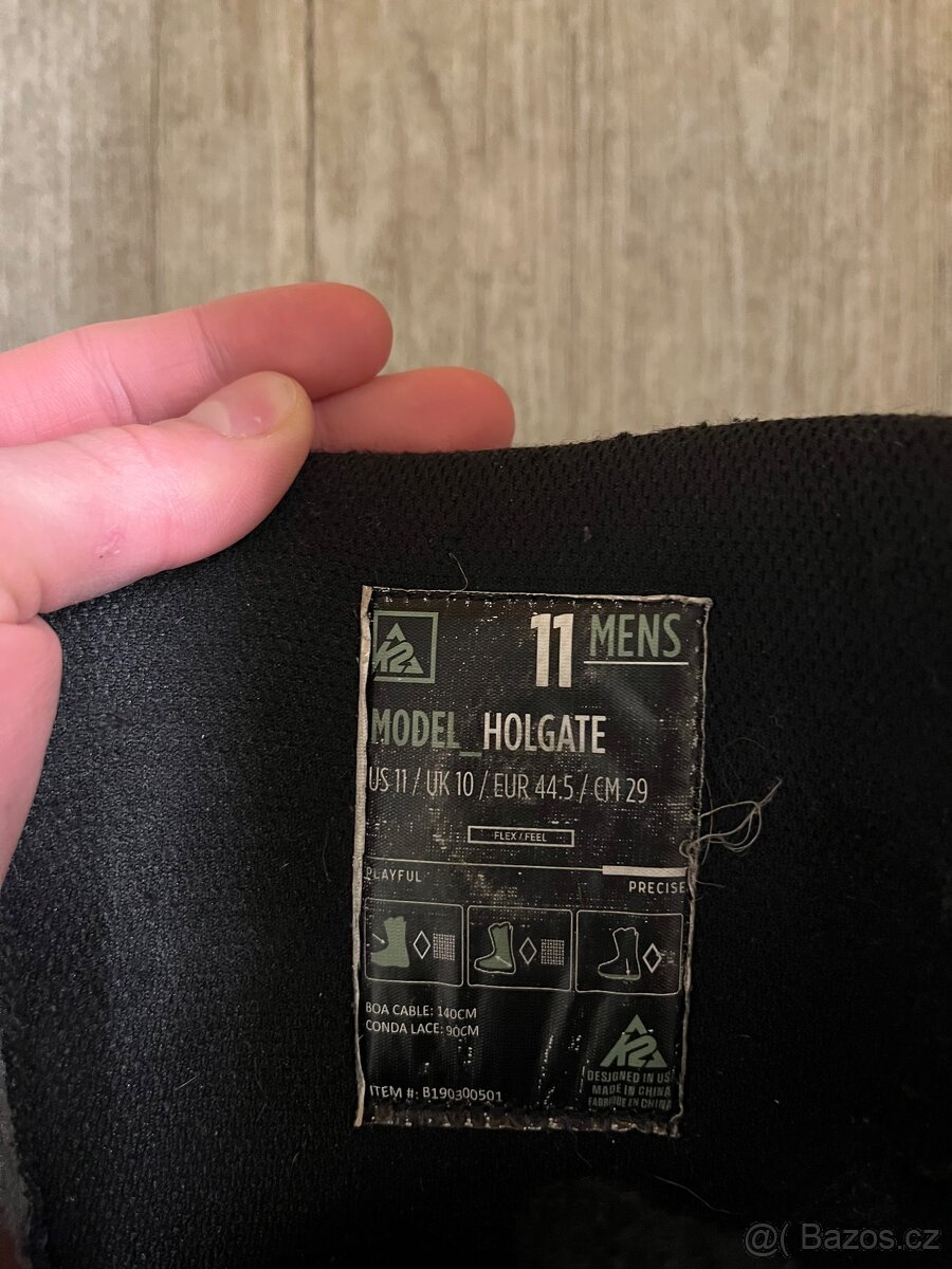Snowboard boty K2 HOLGATE 44,5 vel. - 11