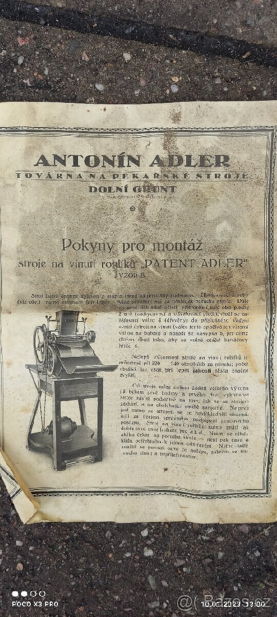 Rohlíkovací stroj Adler - 11