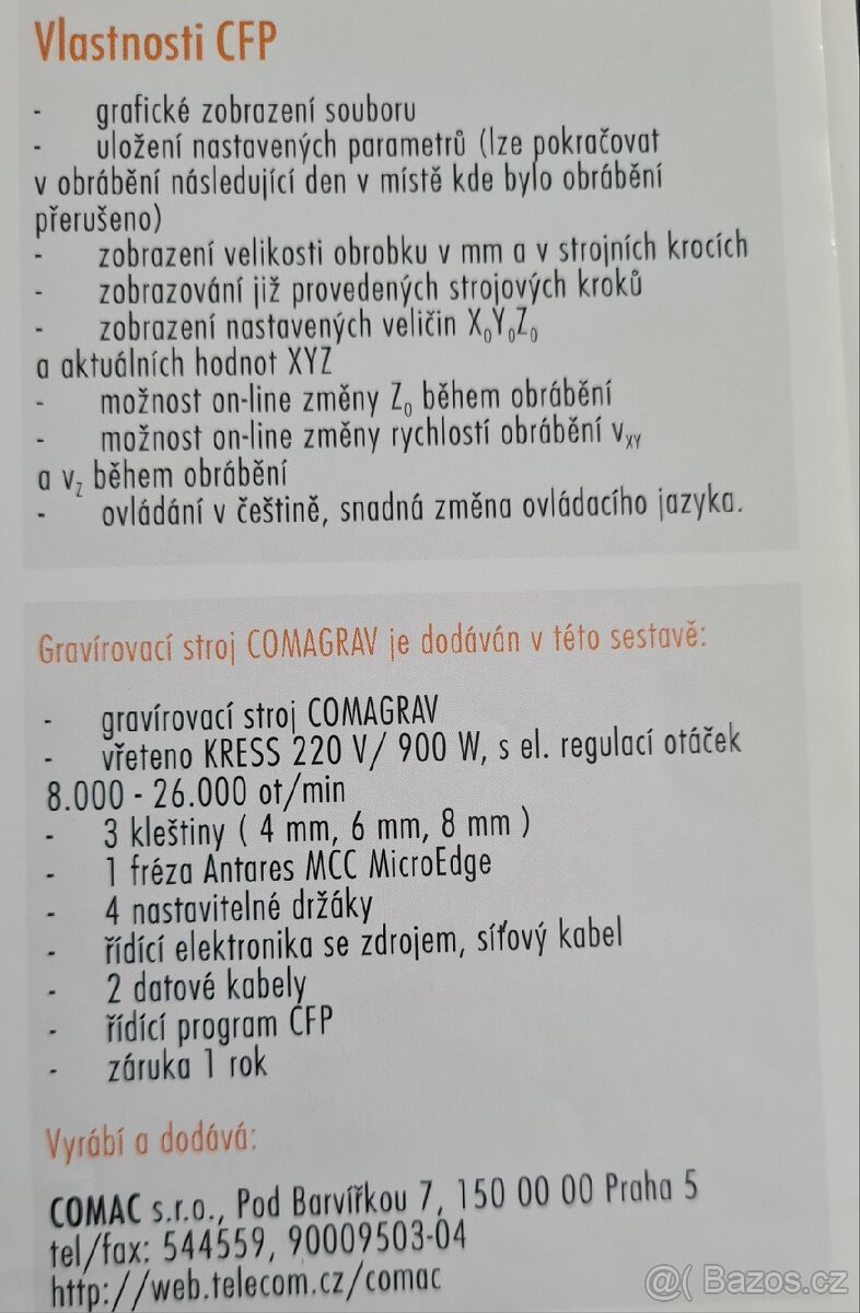 Gravírovací fréza / plotter Comagrav - 11