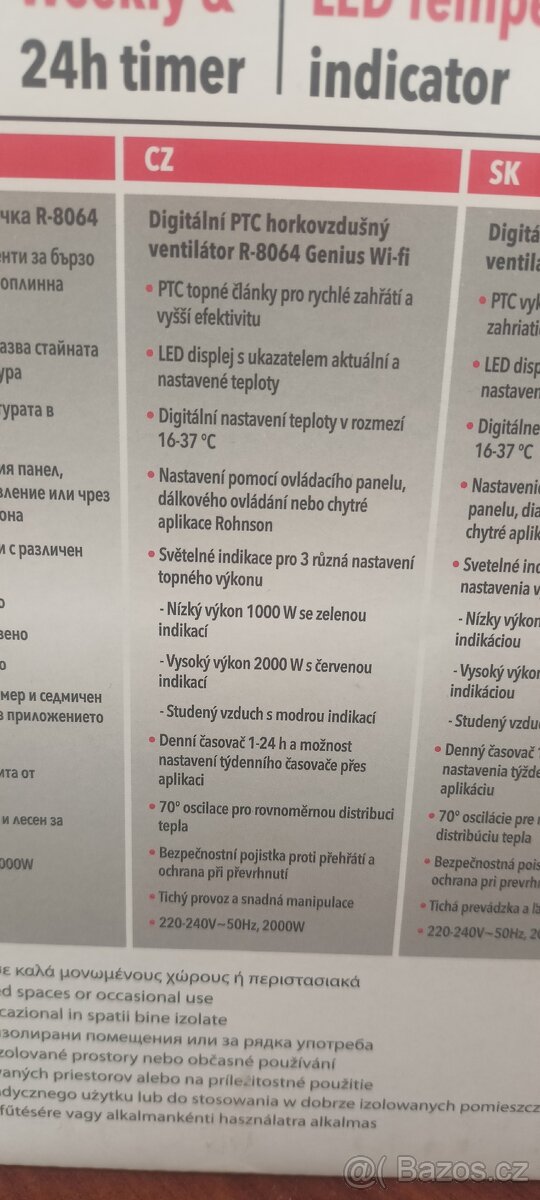 Horkovzdušný ventilátor - 11