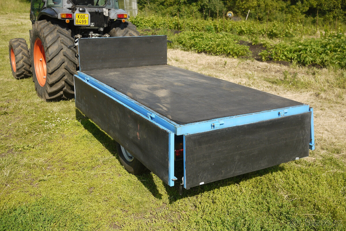 Prodám traktorový vlek Dýnek 1,8 t STK do 2029(cena bez DPH) - 11