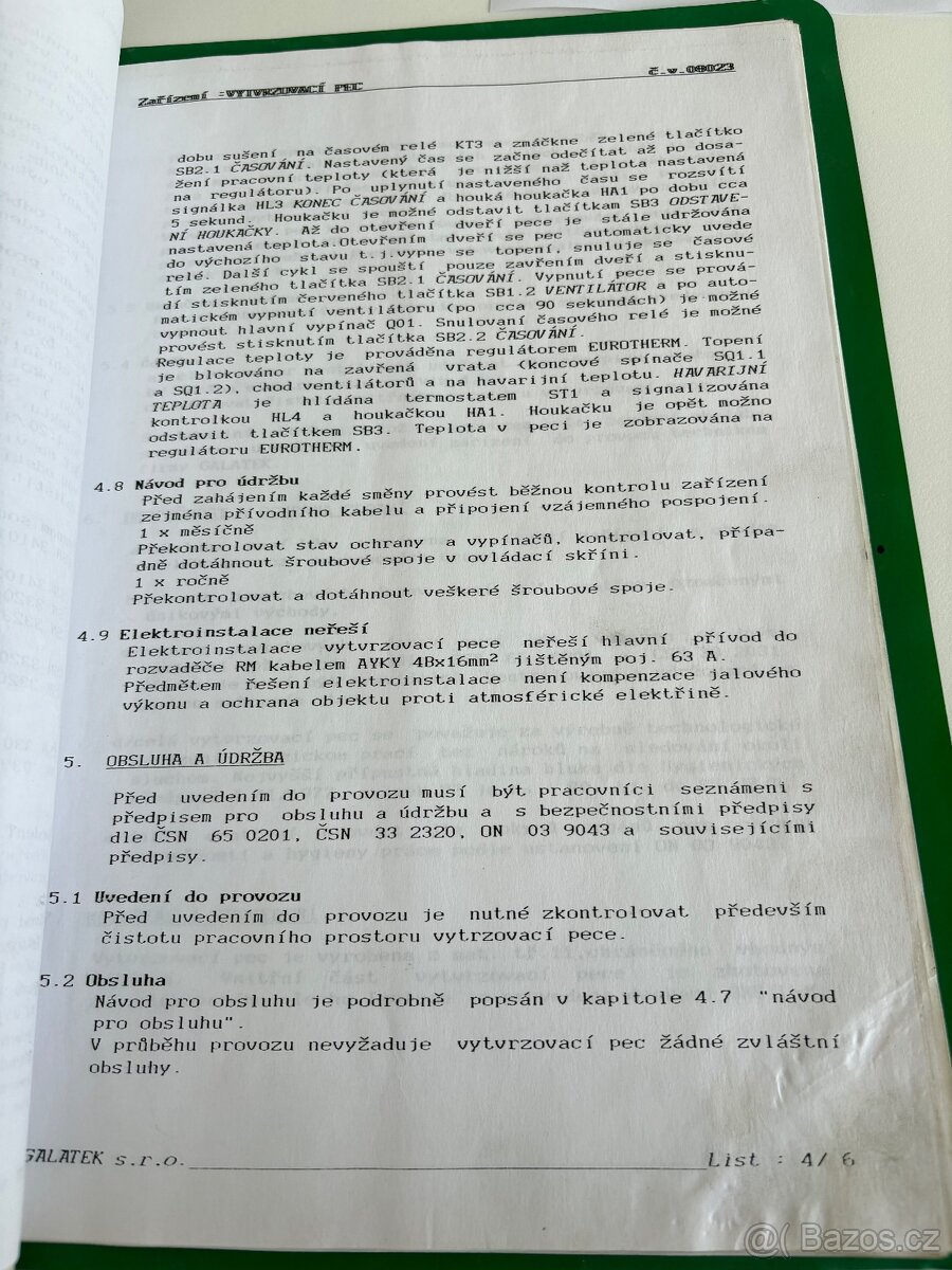 Vytvrzovací pec EUROTHERM 91 + odvlhčovač vz - 11