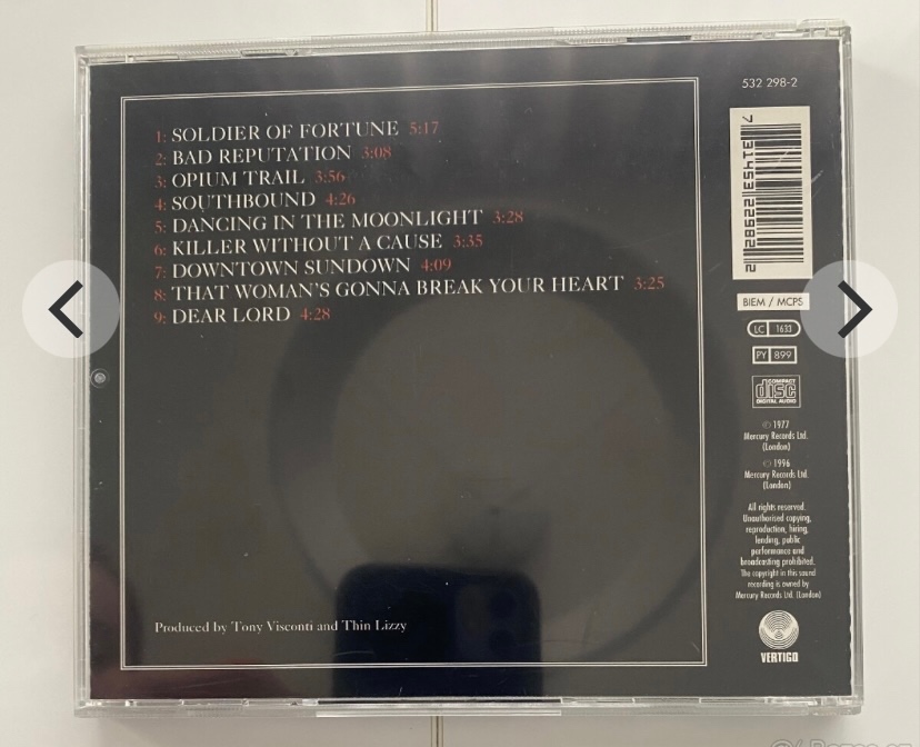 CD Thin Lizzy - Live and Dangerous, Black Rose, Jailbreak - 11