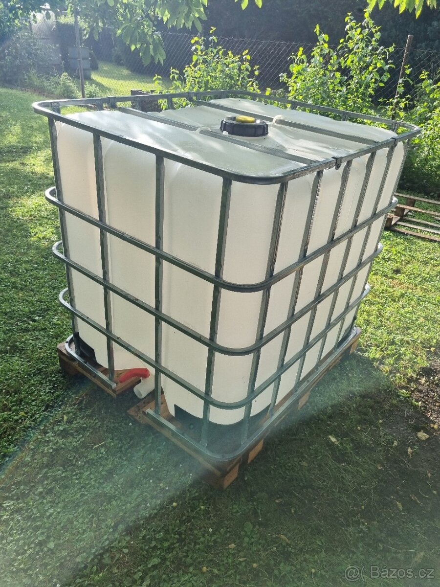 Super IBC jednou použitý, vypláchnutý, čistý s obalem a filt - 11