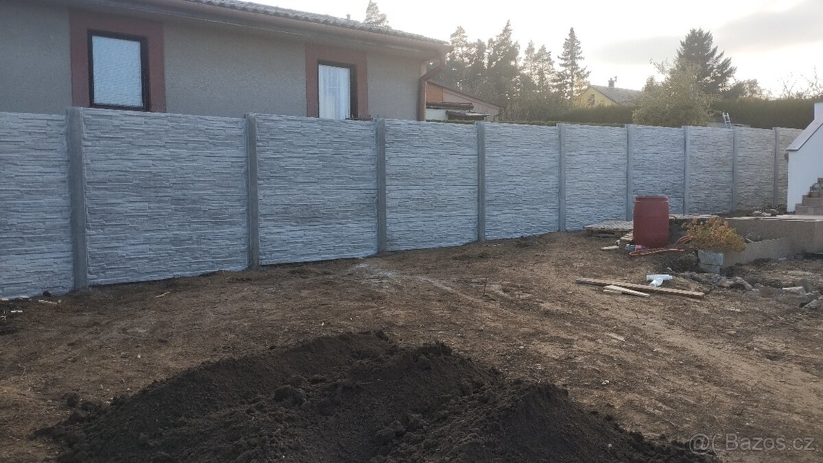 Montáže betonových plotů - 11