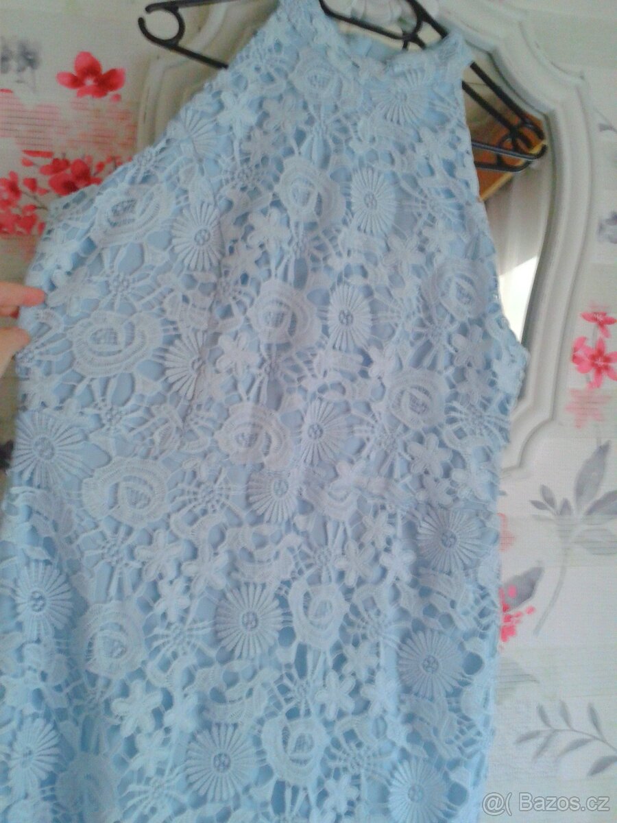 Elegantní krajkové midi šaty 44 - 11