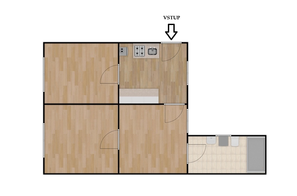 PRONÁJEM BYTU 3+1 BRNO – MALOMĚŘICE - 11