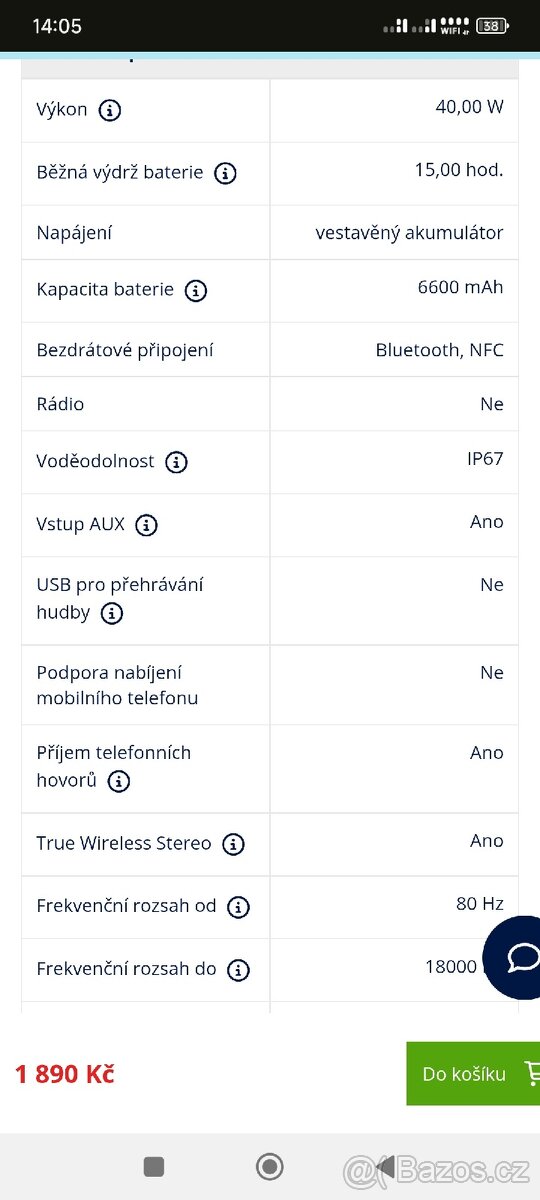 Prodám bluetooth reproduktor Lamax Storm 1 - 11