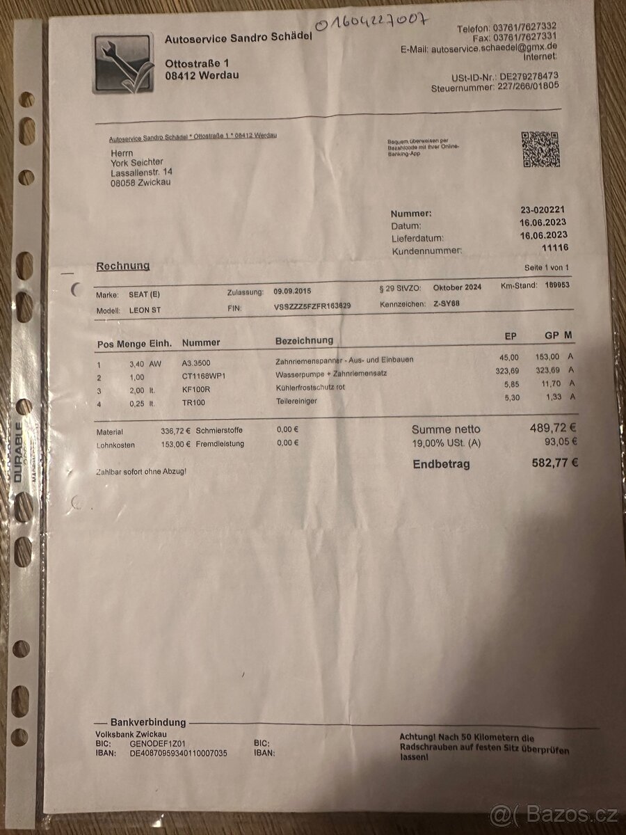 SEAT LEON FR 2.0 TDI 110kw kombi - 11