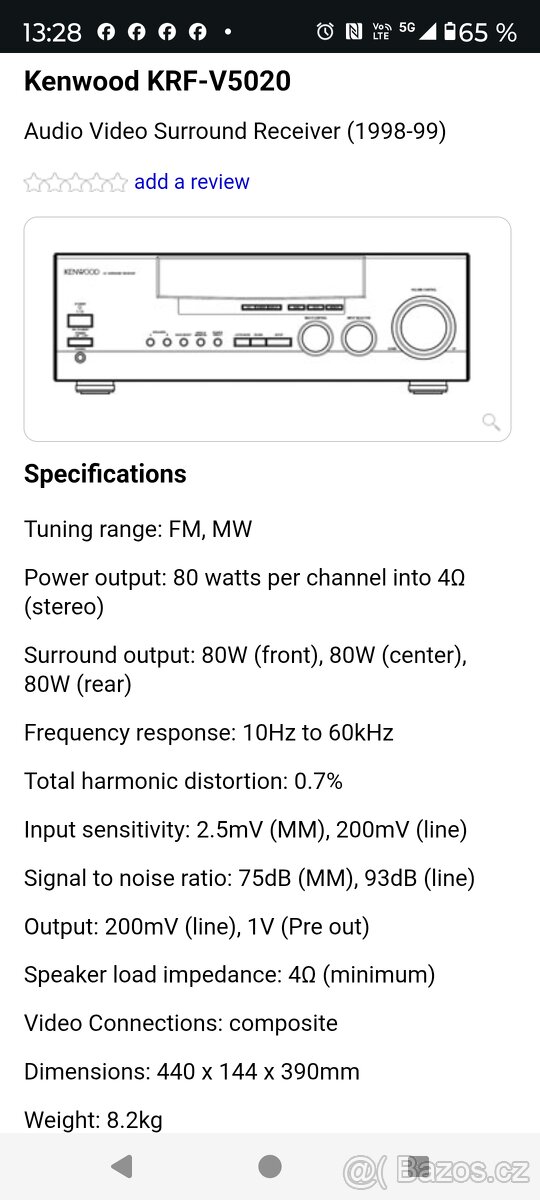 Kenwood KRF-V5020 - 11