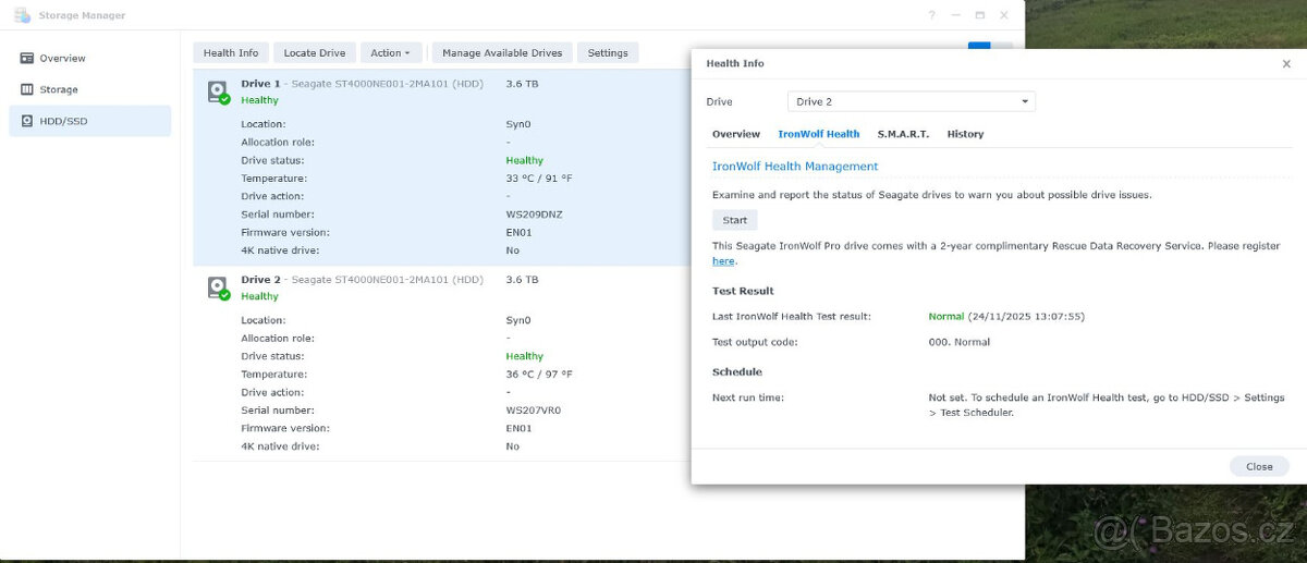NAS Synology DiskStation DS220+, 2x 4TB Seagate IronWolf Pro - 11