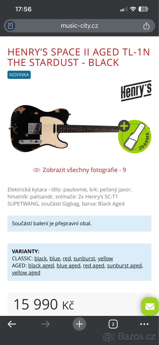 HENRY’S SPACE II AGED TL-1N THE STARDUST - BLACK - 11