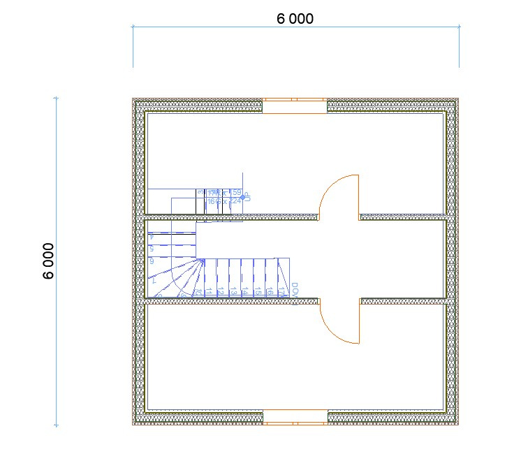 Dum 6×6 na patro ze SIP panelů - 11