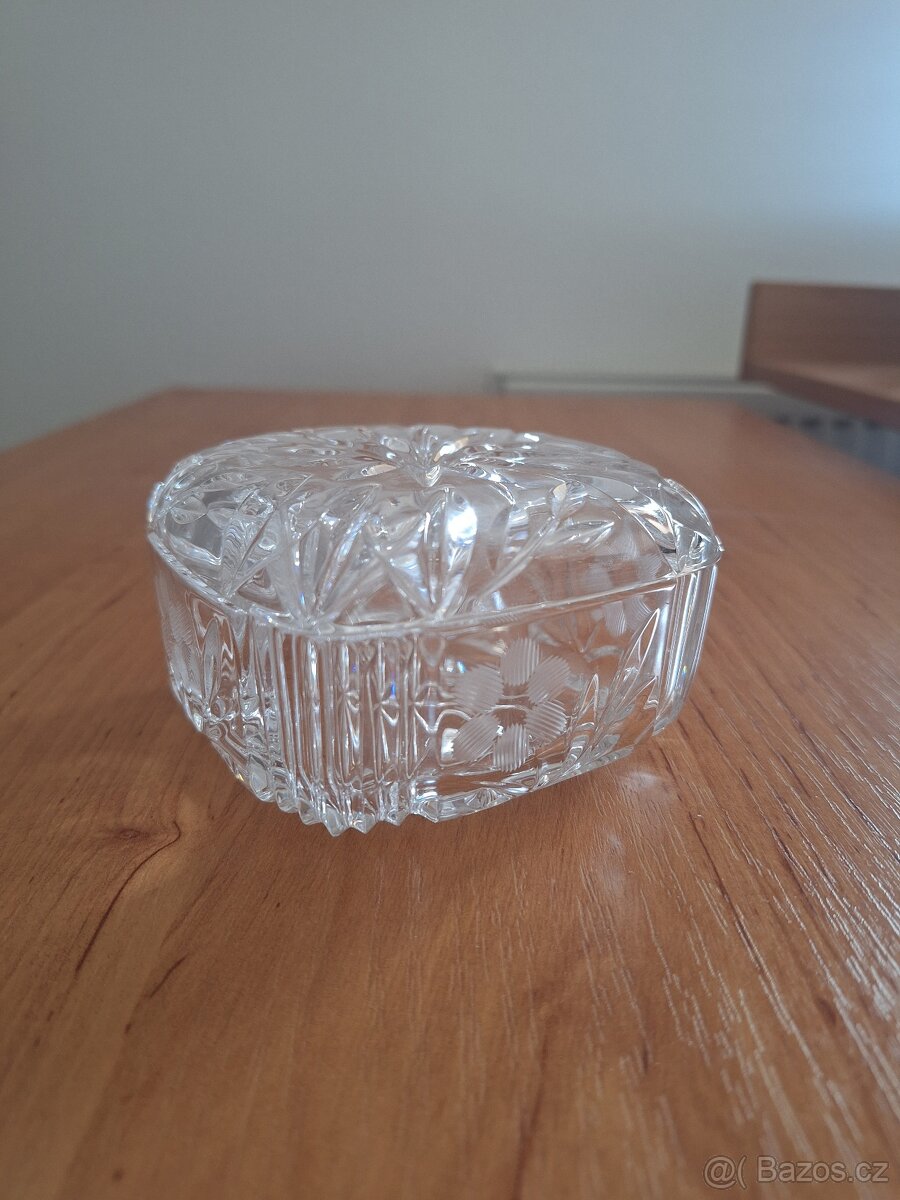 Křišťálová dóza / šperkovnice Bohemia Crystal - 11