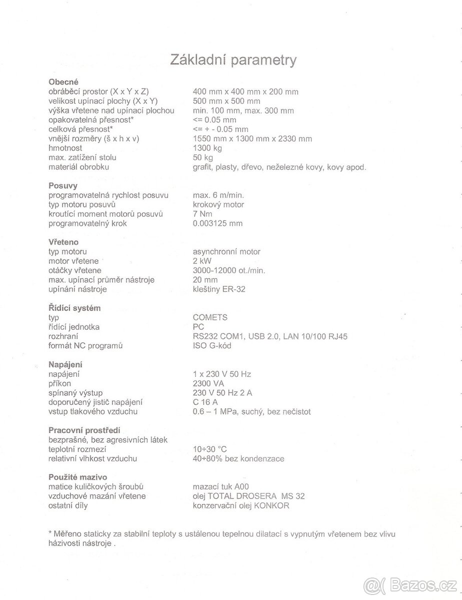 CNC fréza HWT E 442, 5 osá, nova cena - 11