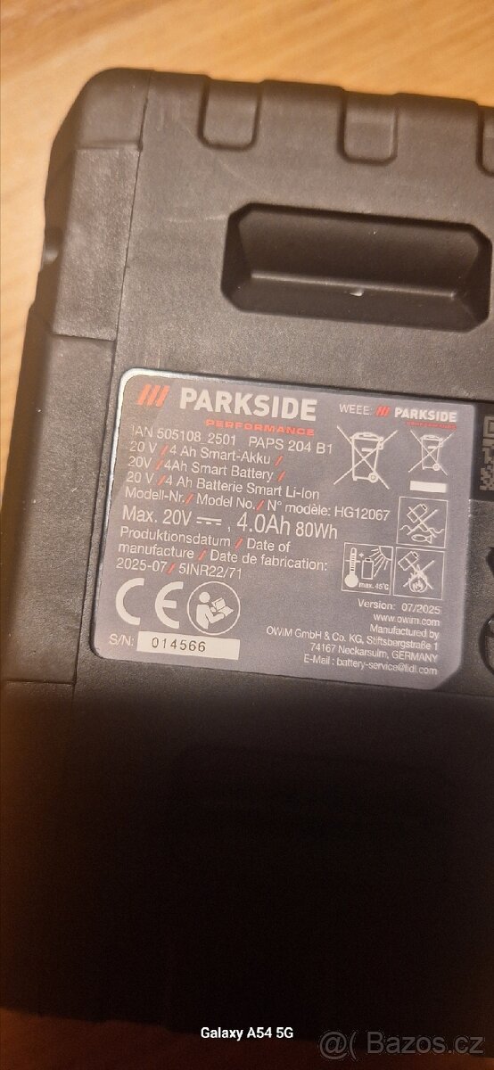 2x Smart Battery Parkside 4Ah. - 11