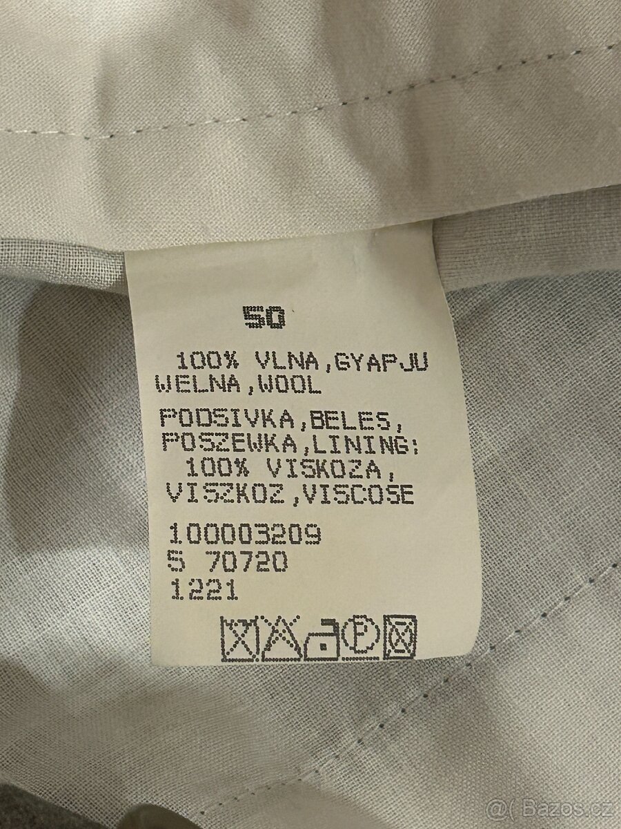 PÁNSKÝ SPOLEČENSKÝ ŠEDÝ OBLEK vel. 50 - 11