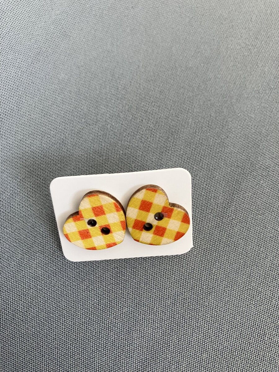 Drevene puzetove nausnice - 11