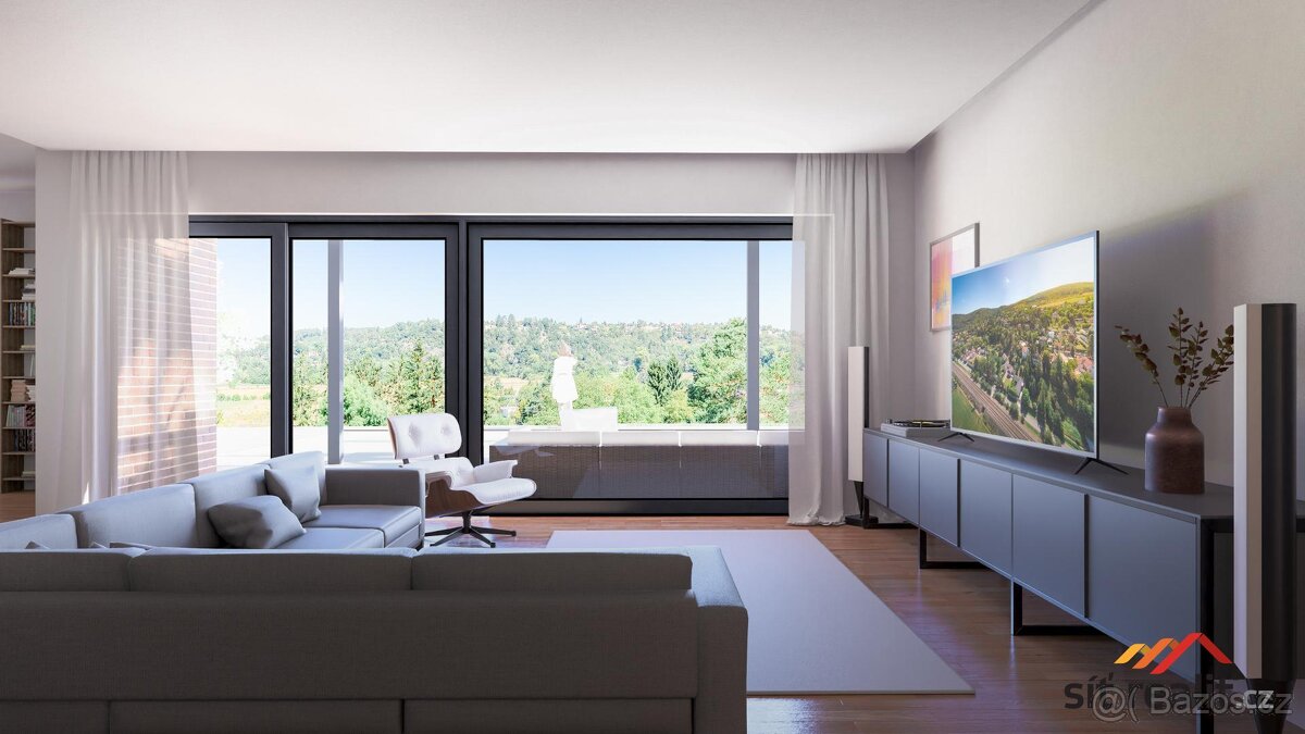 Exkluzivní pozemek pro stavbu RD, 1880 m2, Všenory, Praha - - 11