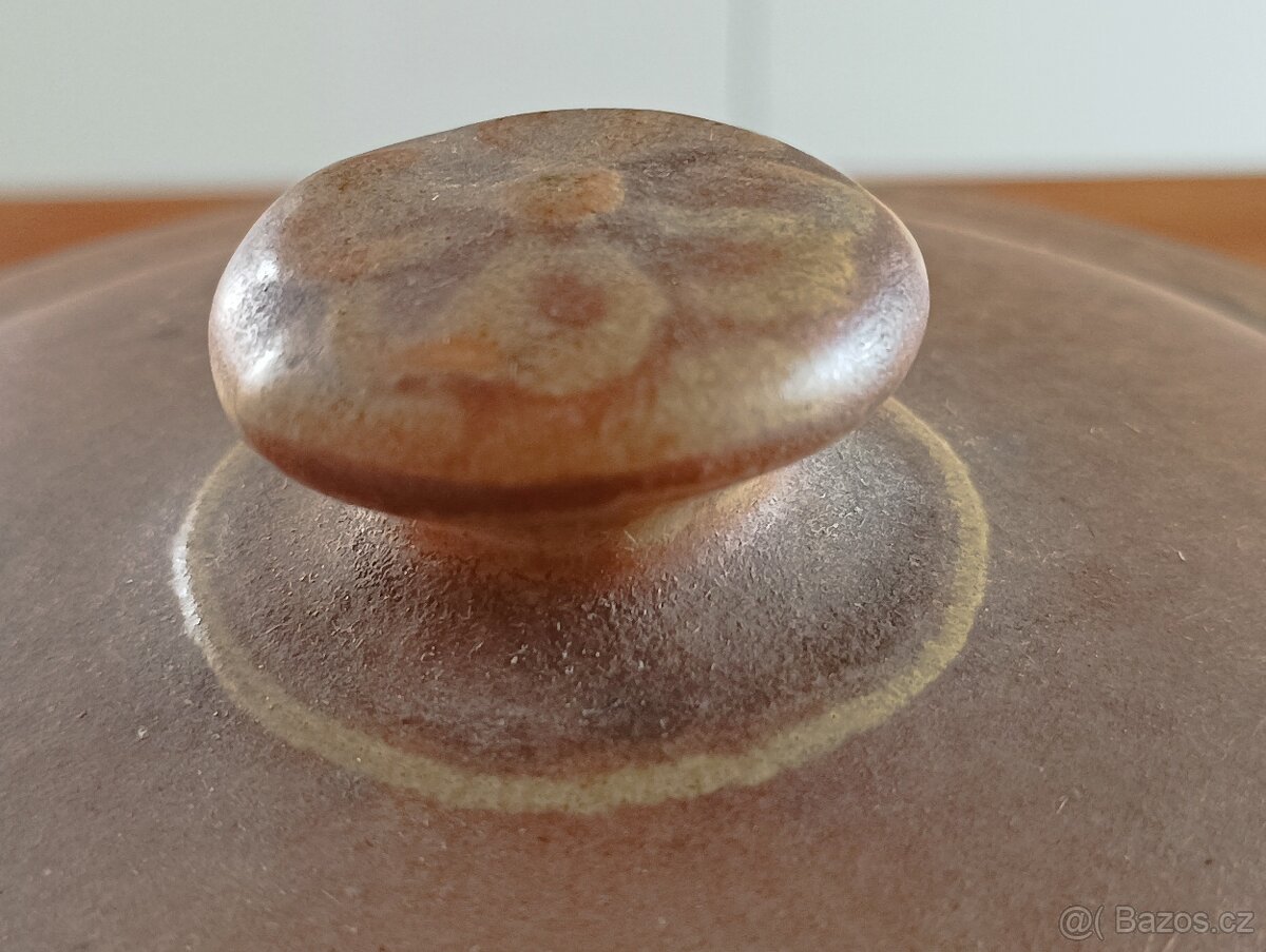 KAMENINOVÝ STOLNÍ HRNEC NA ZBYTKY Z JÍDLA RHODA CERAM - 11