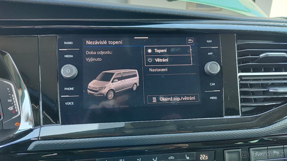 VW T6.1 upgrade přihřívače Webasto+MENU INFOTEJMENT - 11