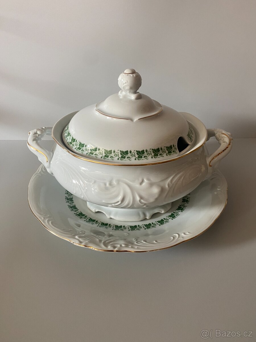 polévková mísa stará mísa na polévku porcelán starý servis - 11