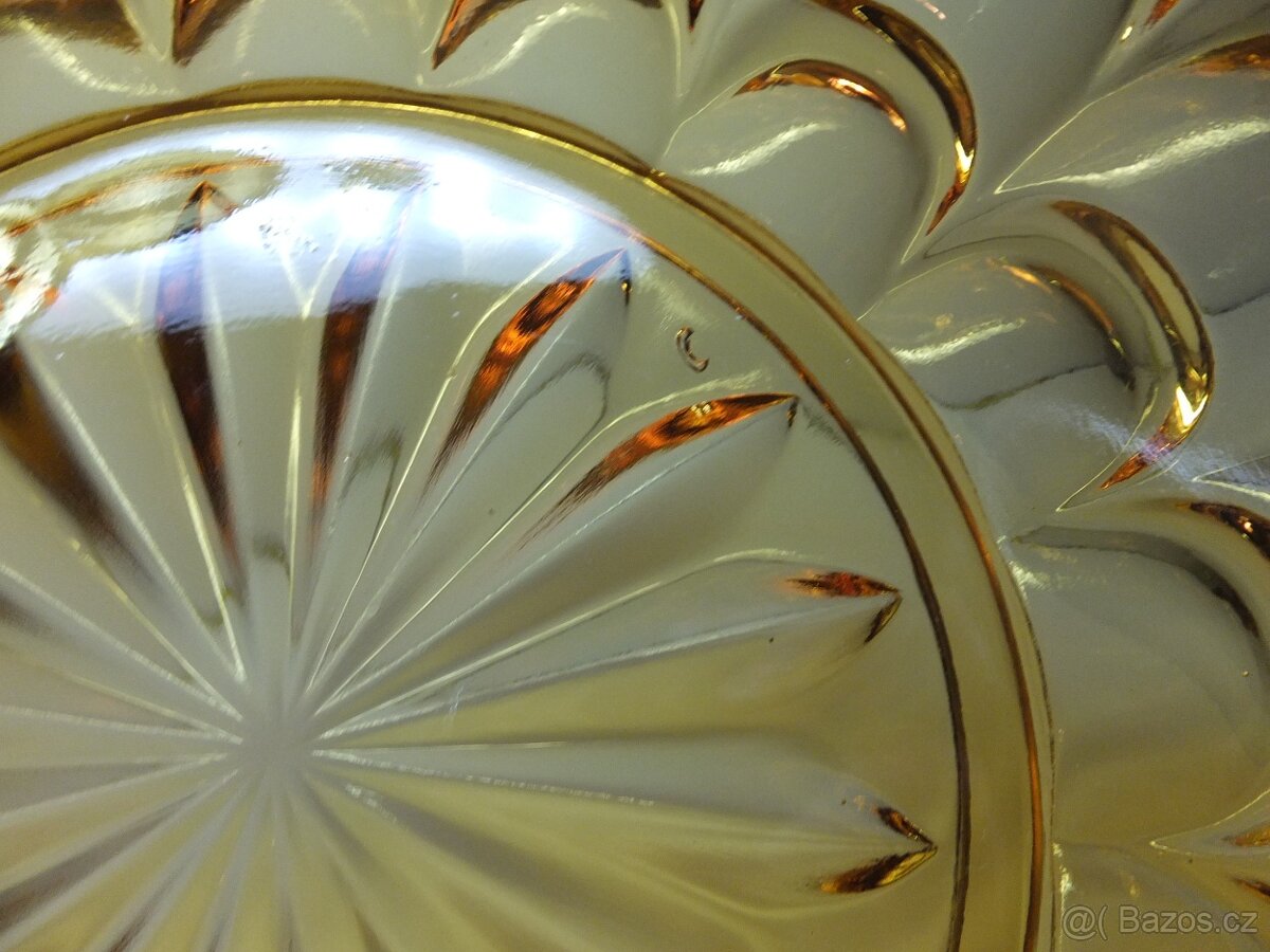 Art Deco úžasná ambrová těžká mísa, váha 1377 g. - 11