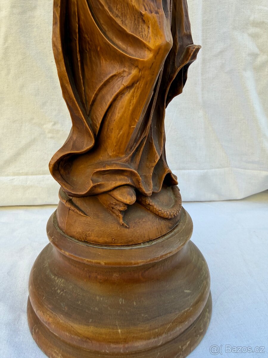 Velká socha Panna Marie a jezulátkem krásný kus - 11