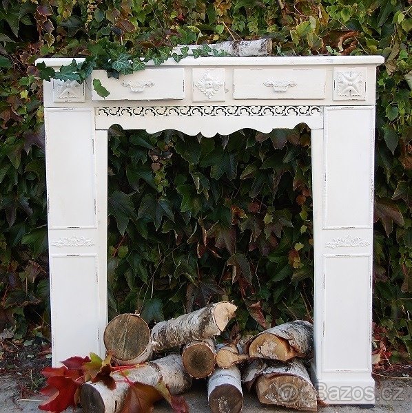 Luxusní dekorace Krb / Komoda /Polička do vašeho bytu - NOVÝ - 11