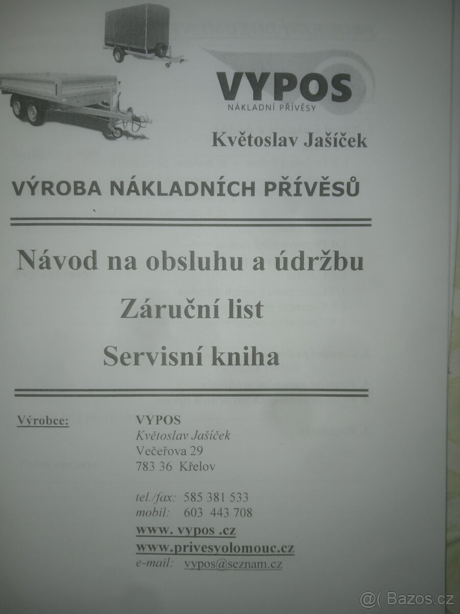 Přívěsný vozík - 11