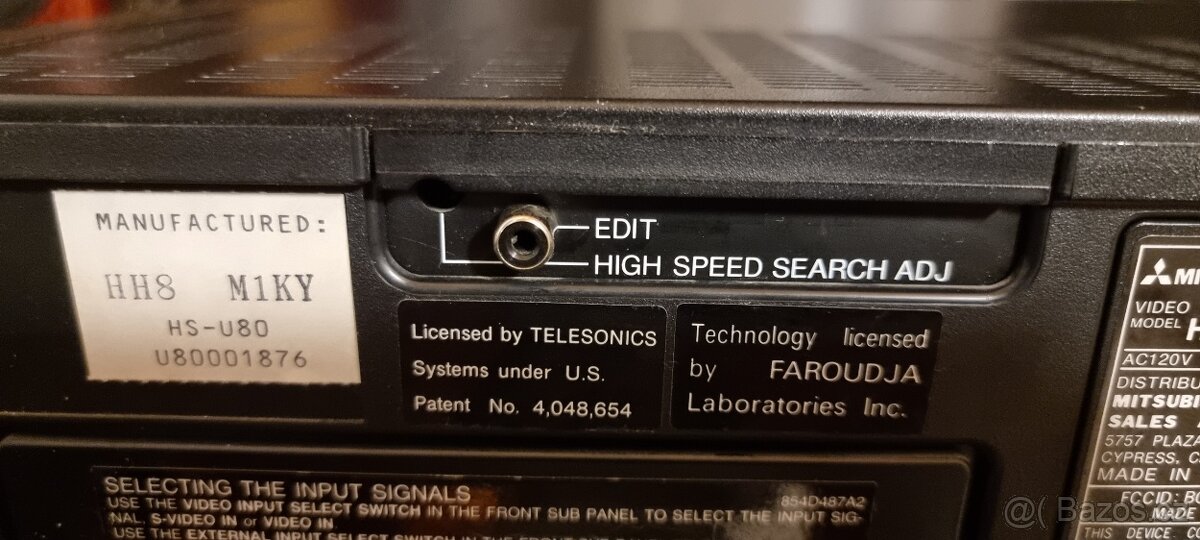 MITSUBISHI HS-U80: S-VHS, 6 Hlavé. - 11