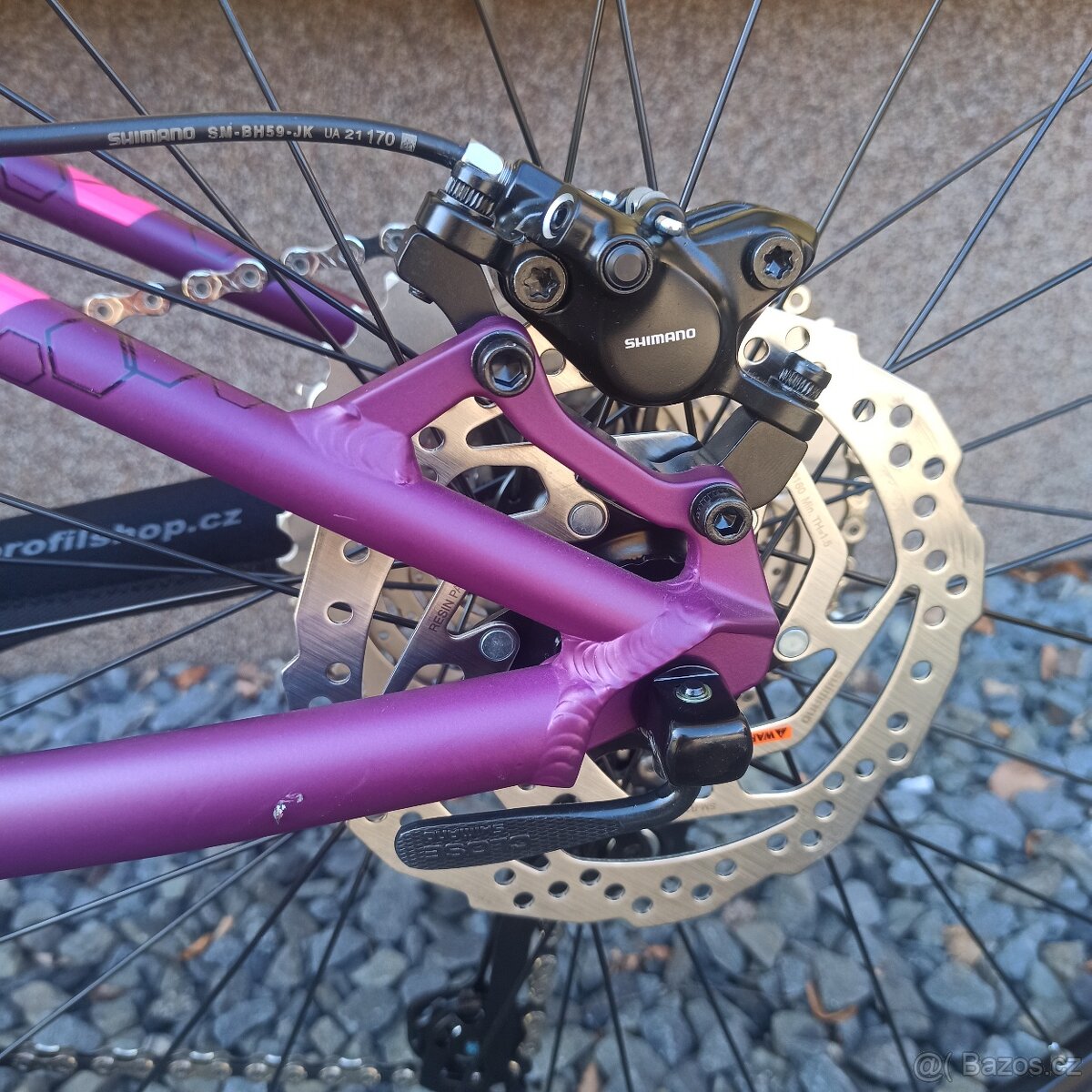 Dětské kolo MRX 27,5" Barbus rám 15" převody SH 1x10 fialo - 11