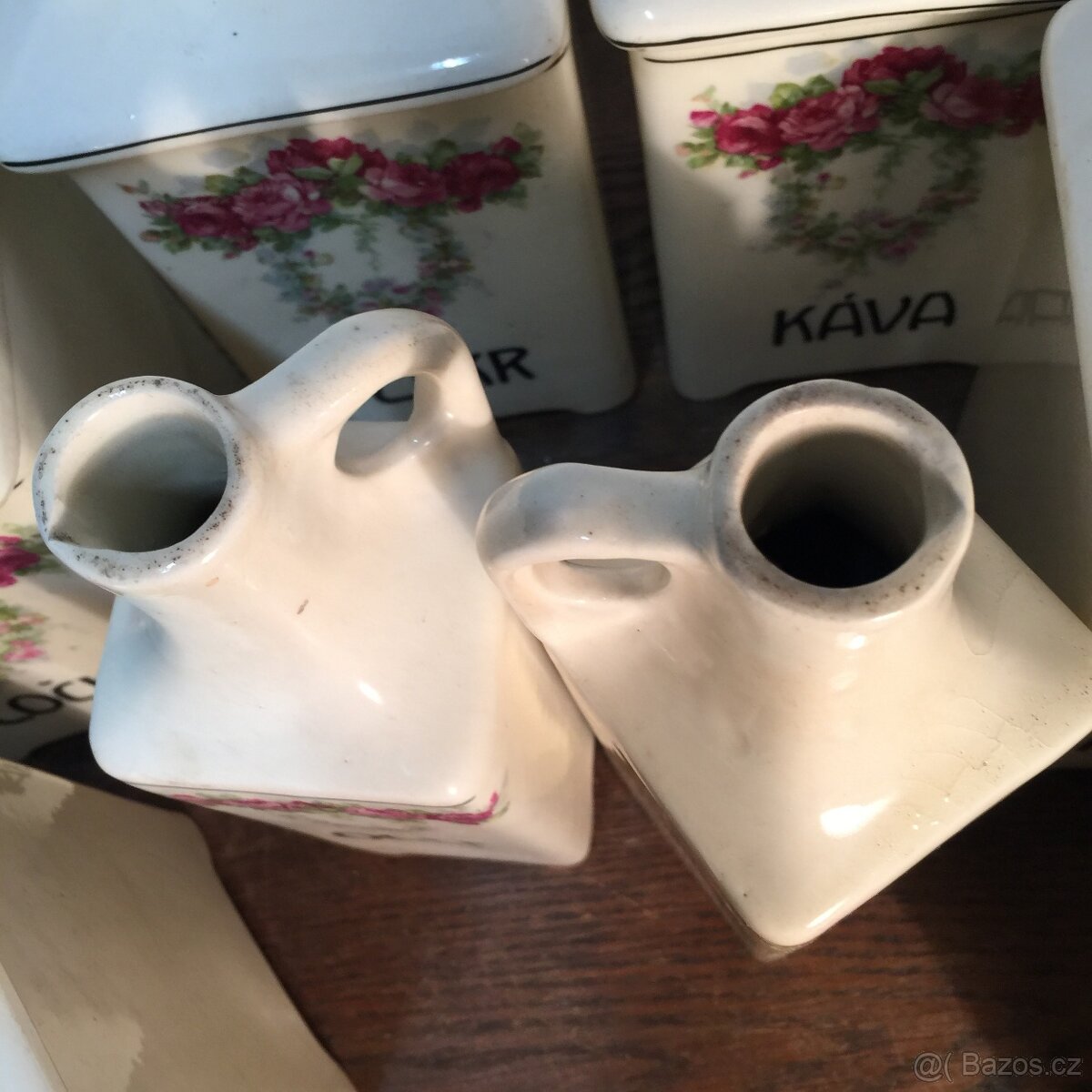 stoleté kořenky - dózy na potraviny - lahev na ocet - olej - 11