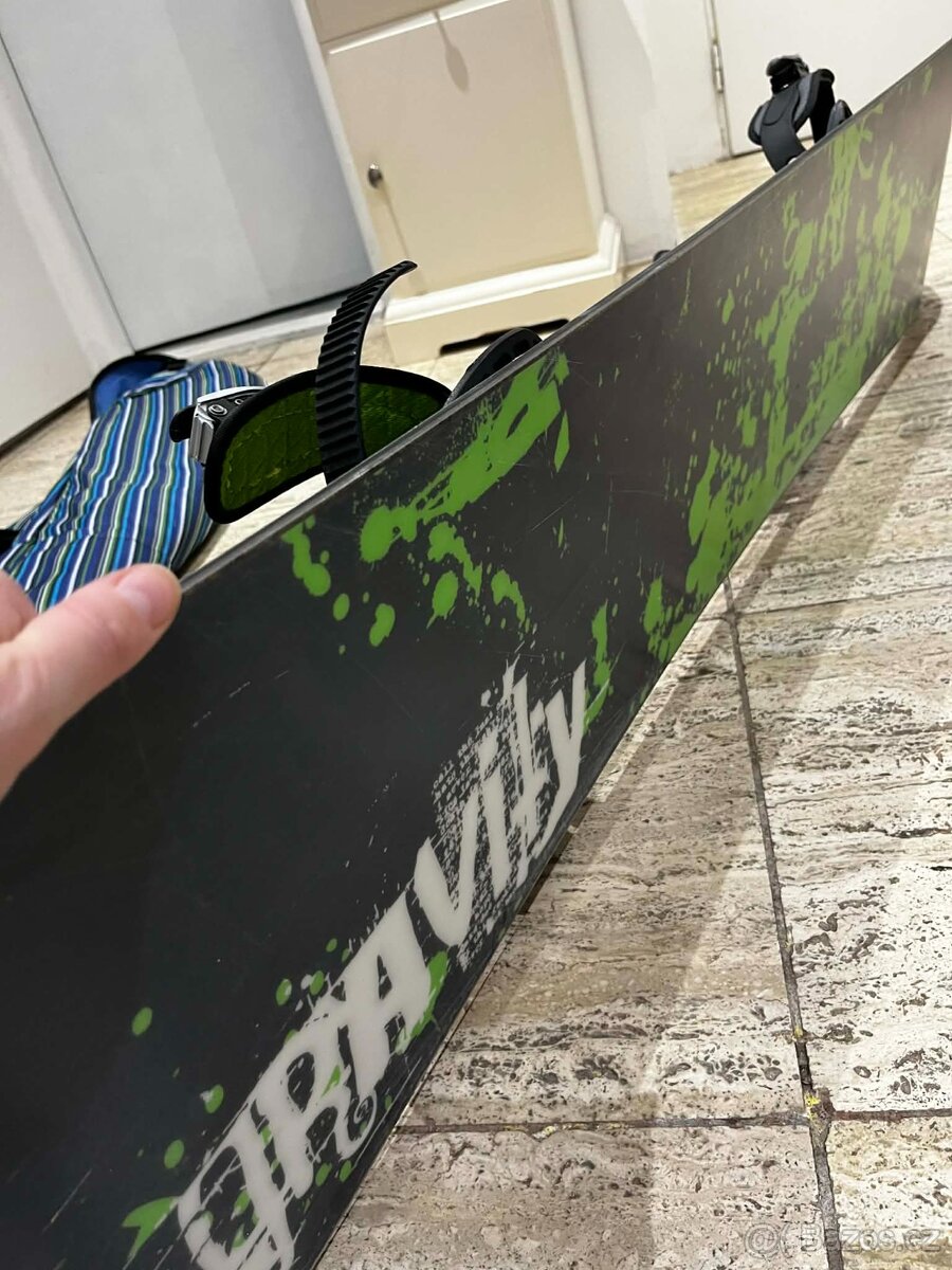 Snowboard Gravity 160 cm komplet - 11