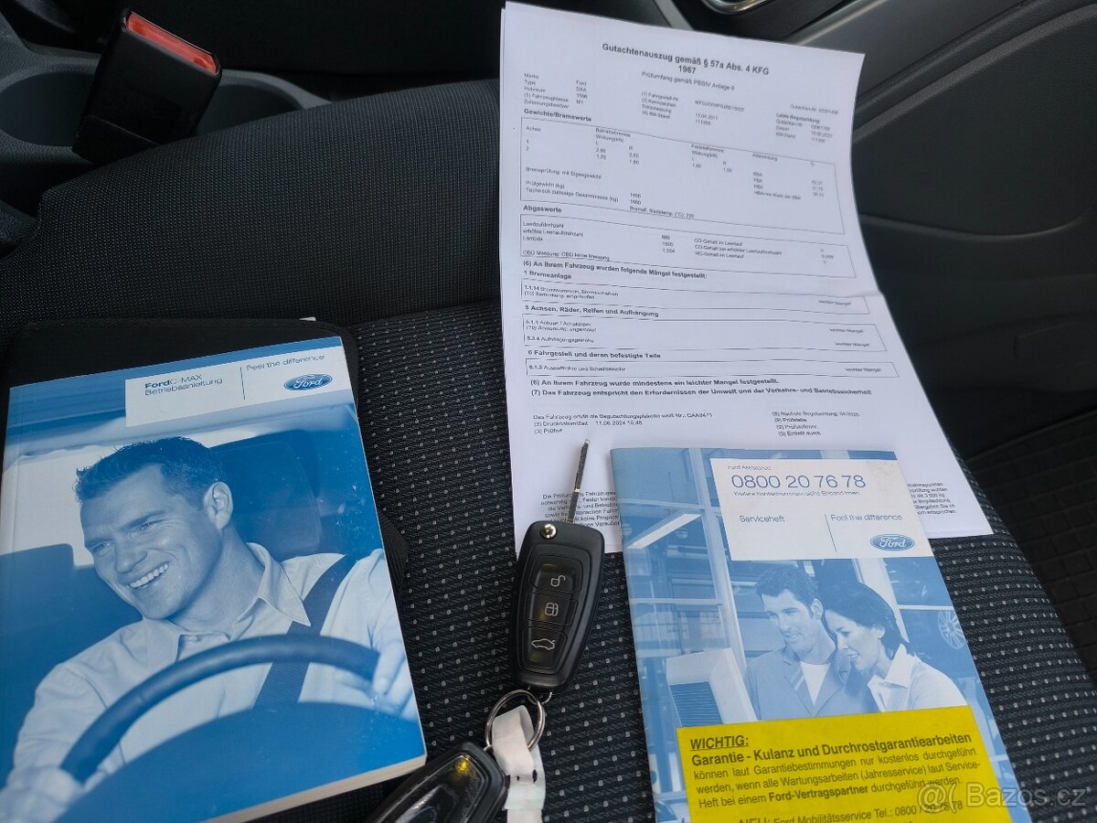 Ford C-MAX, 1.6,KRÁSNÝ,125KM,VÝBAVA,1MAJ51 - 11