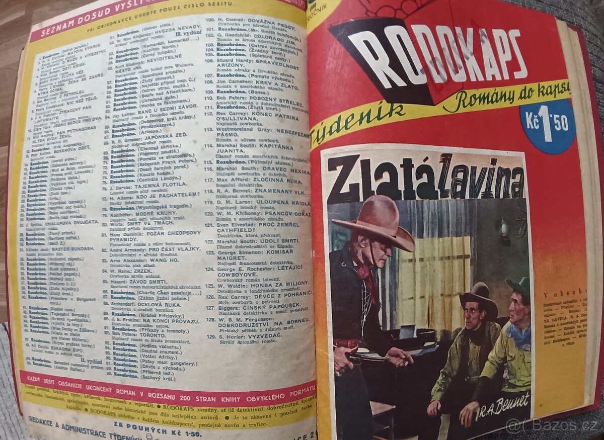 10 x vázaný starý časopis Rodokaps 7. - 11