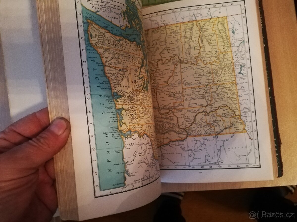 World Atlas , Samuel Harris lIlinois USA - 11